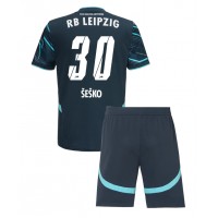 Maglia Calcio RB Leipzig Benjamin Sesko #30 Terza Divisa Bambino 2024-25 Manica Corta (+ pantaloncini)